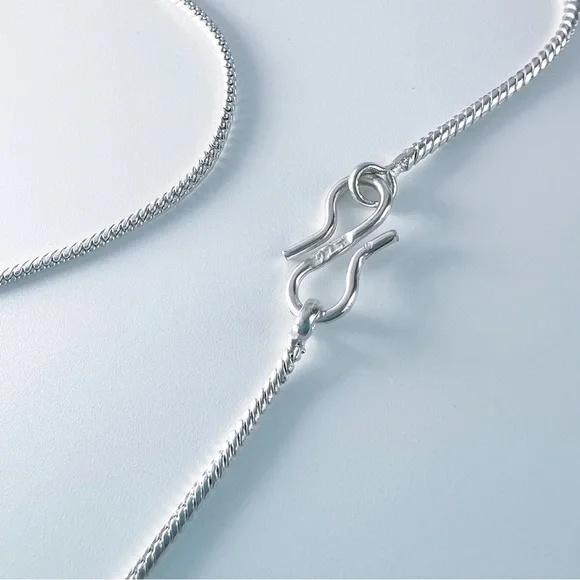 PERSIAN Turquoise Chunky Asymmetrical Gemstone Pendant Necklace Silver 925 New - Picture 11 of 11